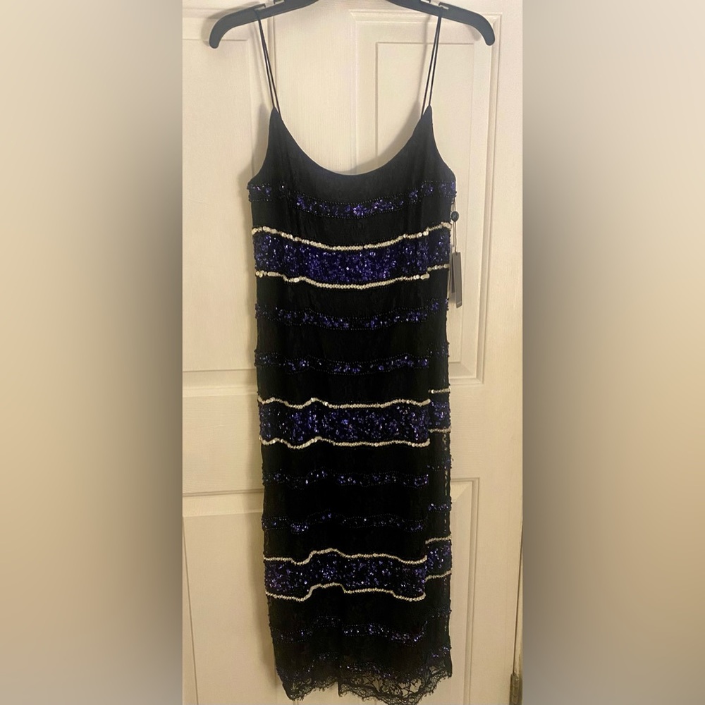 Adrianna Papell Lace Slip Dress